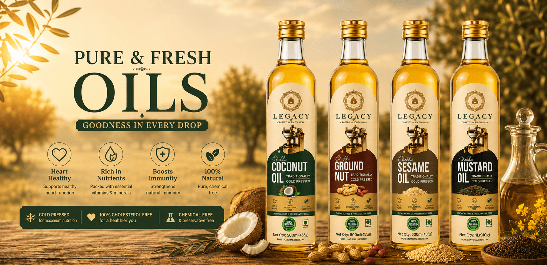 Legacy — Cold Pressed Oils